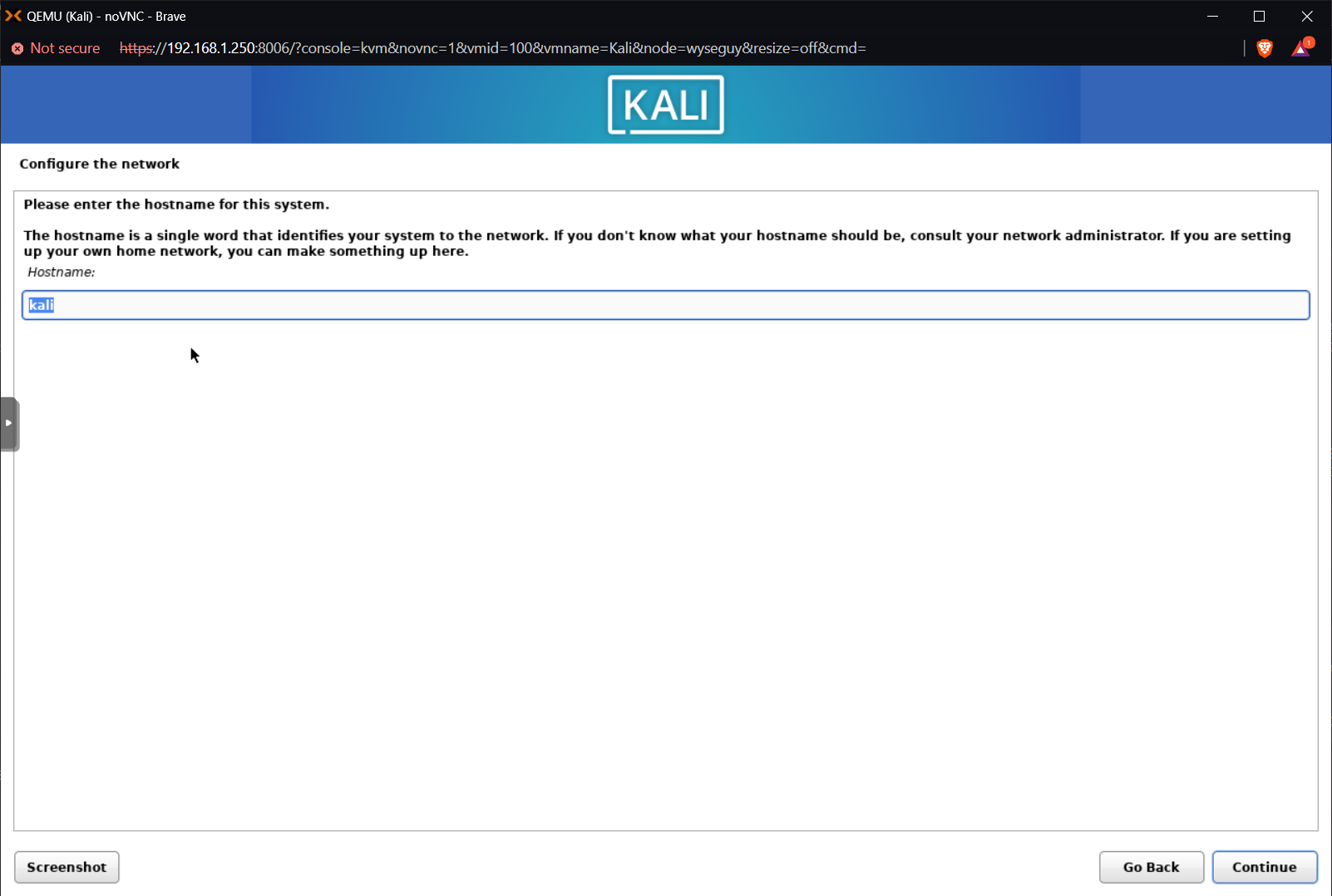 hostname